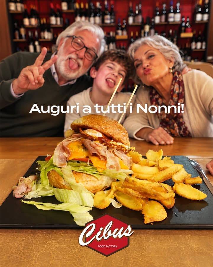 Avevamo in mente una bella foto di famiglia.
Poi il burger